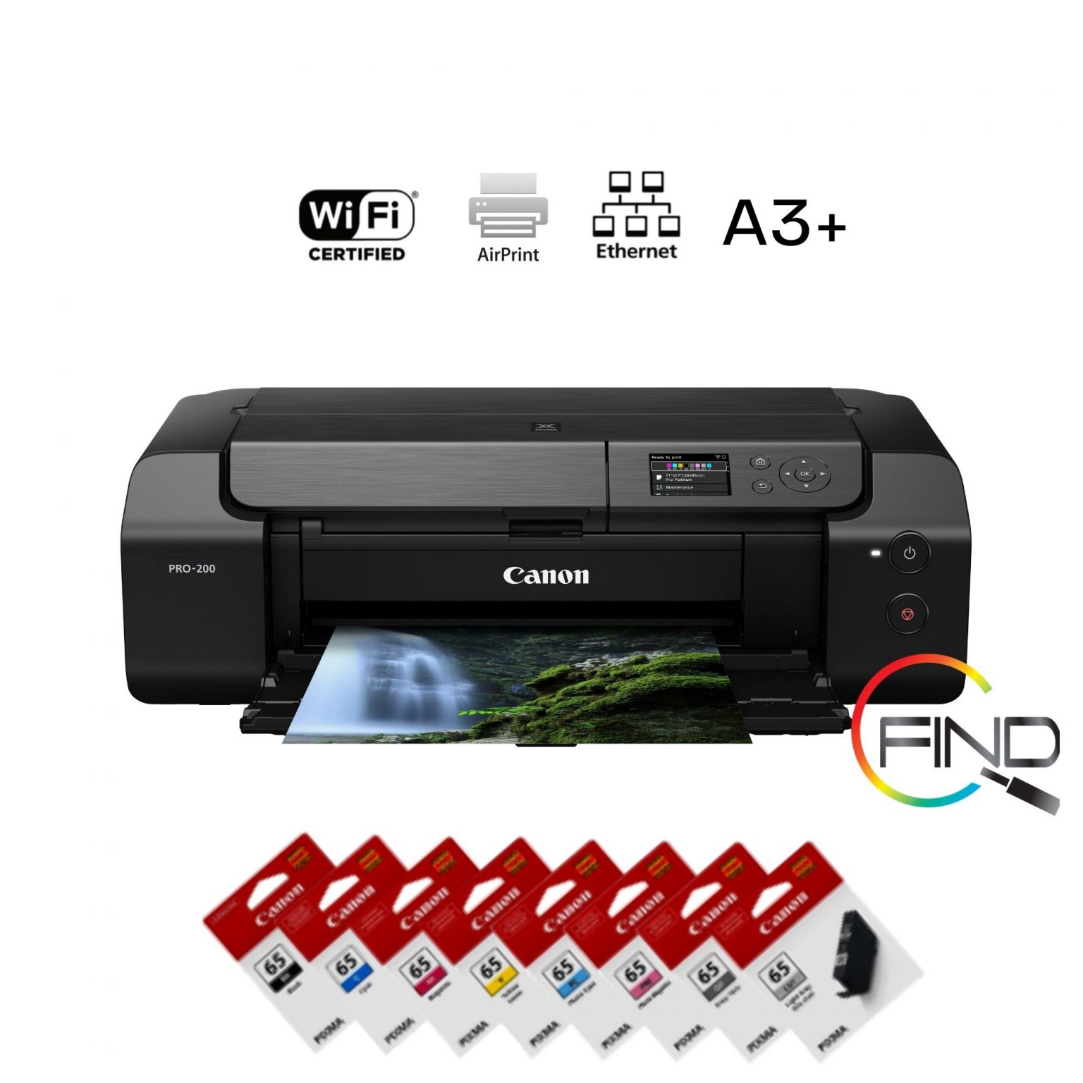 Canon Pixma Pro-200 A3+ Size Professional Single-Function Photo Printer ...