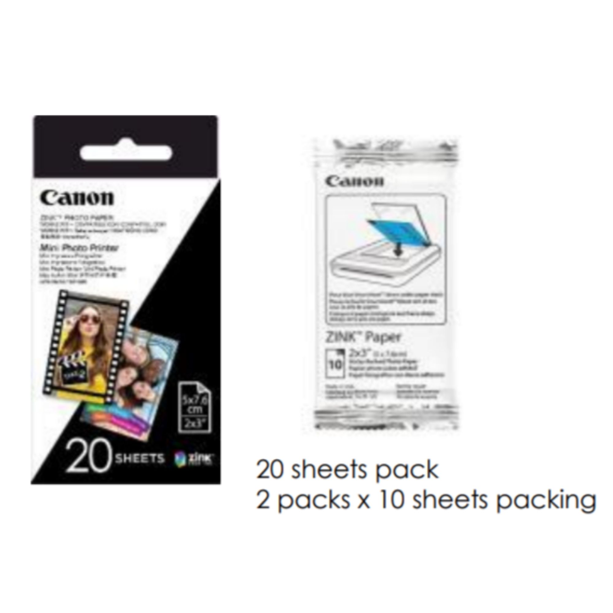 Canon ZP-2030-50 Zink Photo Paper Pack (50 Sheets) for MPP1 Mini Photo Printer