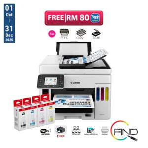 Canon MAXIFY GX7070 AIO Easy Refillable Ink Tank for High Volume Printing (Copy/Print/Scan/Fax/Duplex/Airprint)