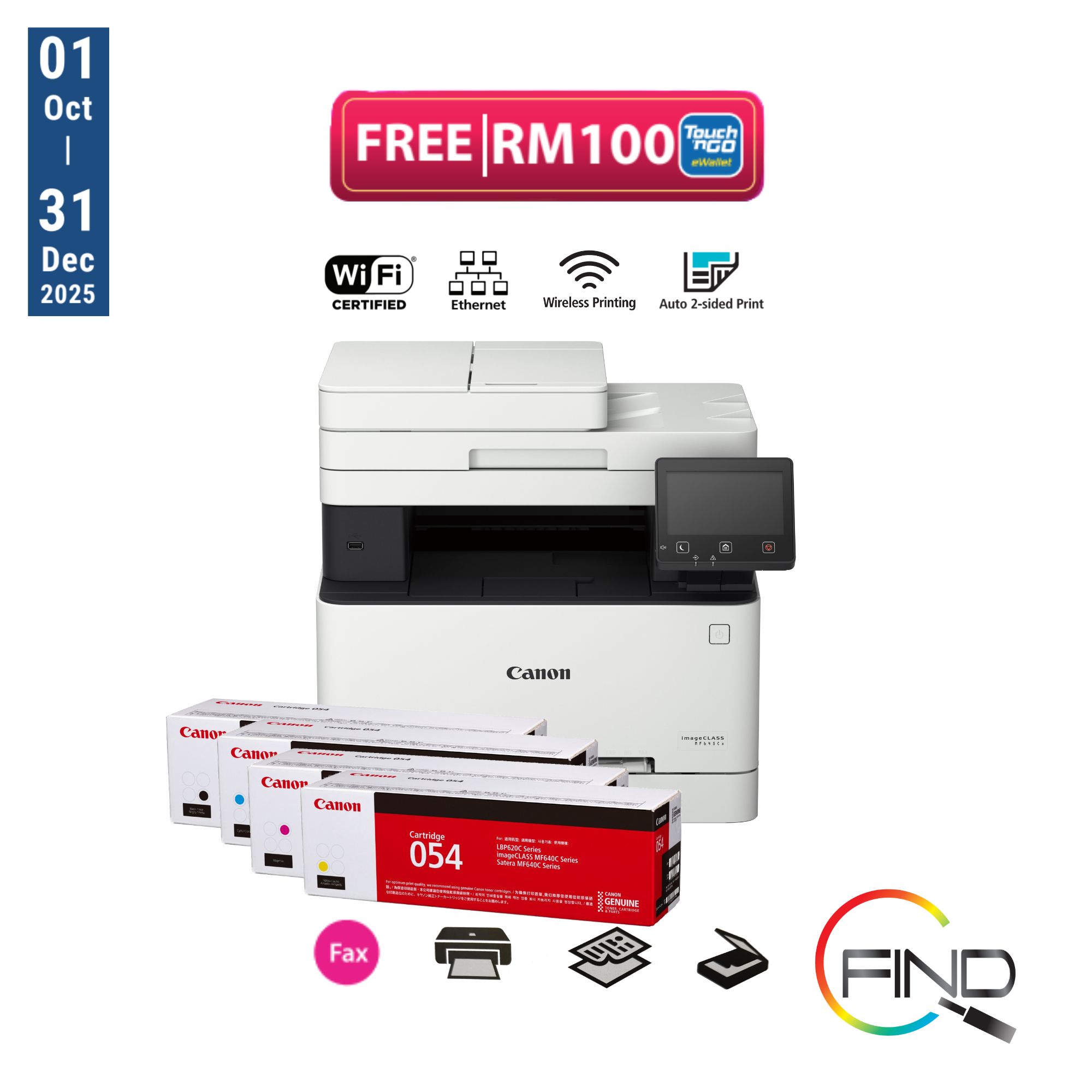 Canon image CLASS MF645Cx Experience Quality Performance with this 4-in-1 Colour Multifunction Printer