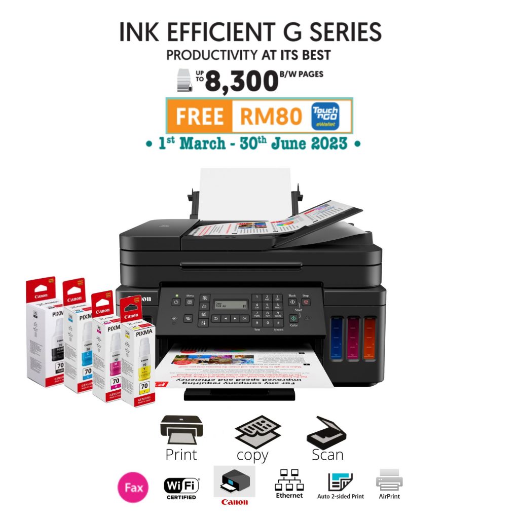 Canon PIXMA G2730 3 in 1 AIO Print/Scan/Copy Refill Ink Tank Printer ...