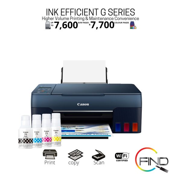Canon Pixma G3060 AIO All In One (Print/Scan/Copy/) Refillable Ink Tank System With Airprint