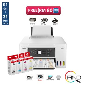 Canon MAXIFY GX3070 High-Performance Wireless Ink Tank A4 Printer for direct Print InkJet PVC Card ( 0.7mm Paperboard)