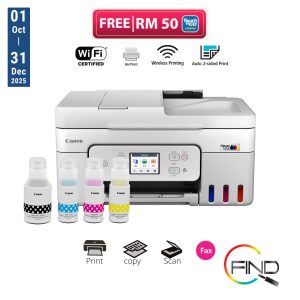 Canon PIXMA G4780 AIO A4 Printer Print/Scan/Copy Wireless Refillable Ink Tank Printer with Fax for Low-Cost Printing