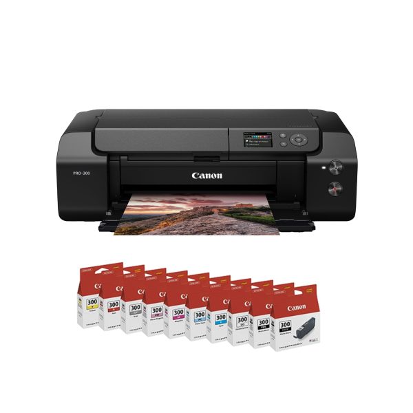 Canon Pixma Pro-300/Pro-310 A3+ Size Professional Photo Printer ( With Wifi / Ethernet / Airprint / 10 colors ink system ) - Image 2