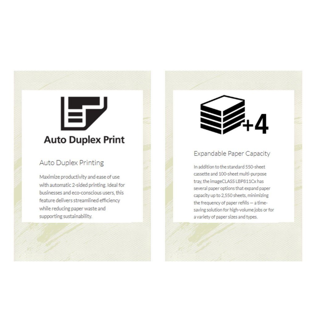 Canon imageCLASS LBP811Cx ASA Colour Laser Printer (30ppm/A4/Duplex/UFR II/PCL6/PS3/USB+LAN) - Image 4